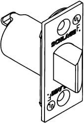 Dead Door Latch: 2-1/4