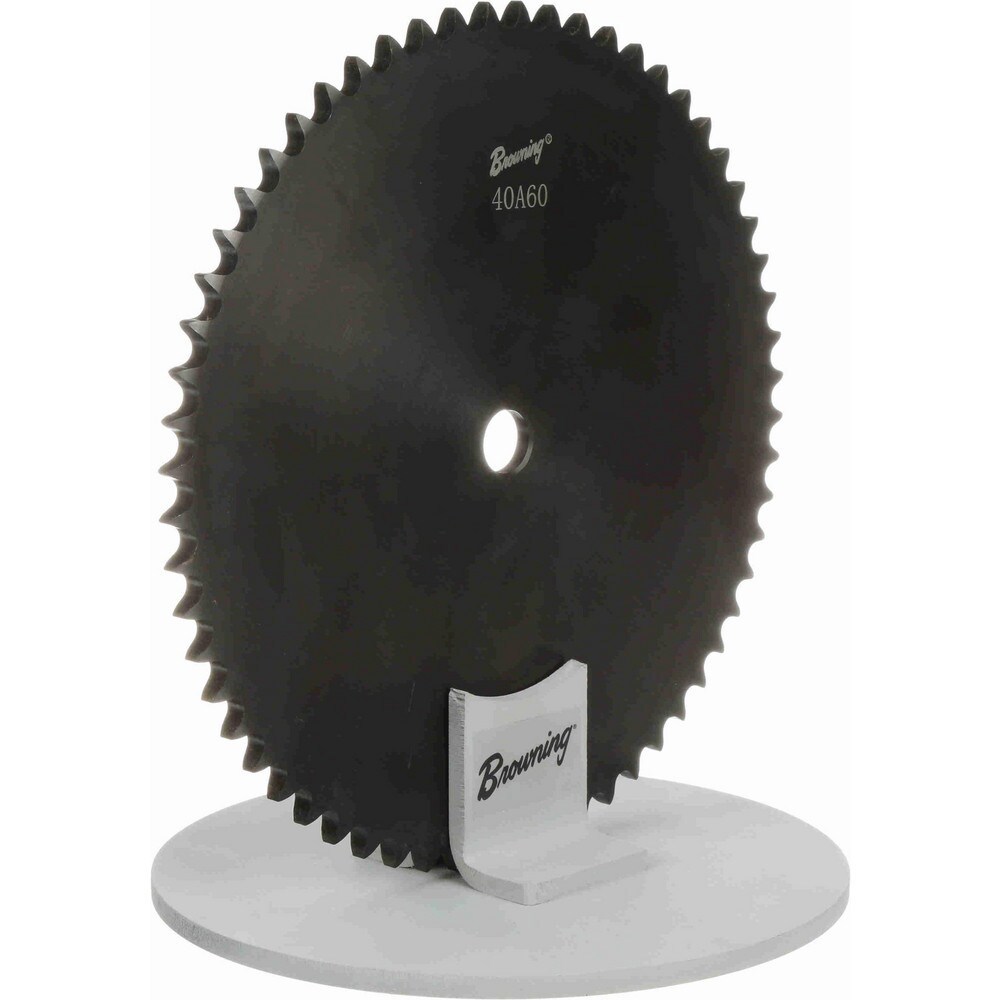 Plate Roller Chain Sprocket: 60 Teeth, 1/2