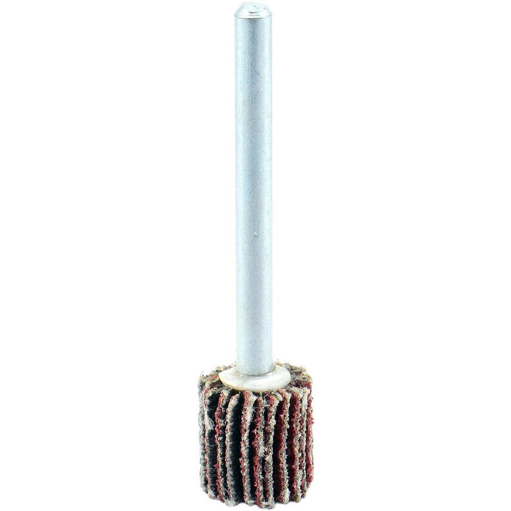 Mounted Flap Wheels; Mount Type: Shank ; Outside Diameter (Decimal Inch): 5/8 ; Face Width (Inch): 5/8 ; Abrasive Type: Coated ; Abrasive Material: Aluminum Oxide ; Grade: Medium