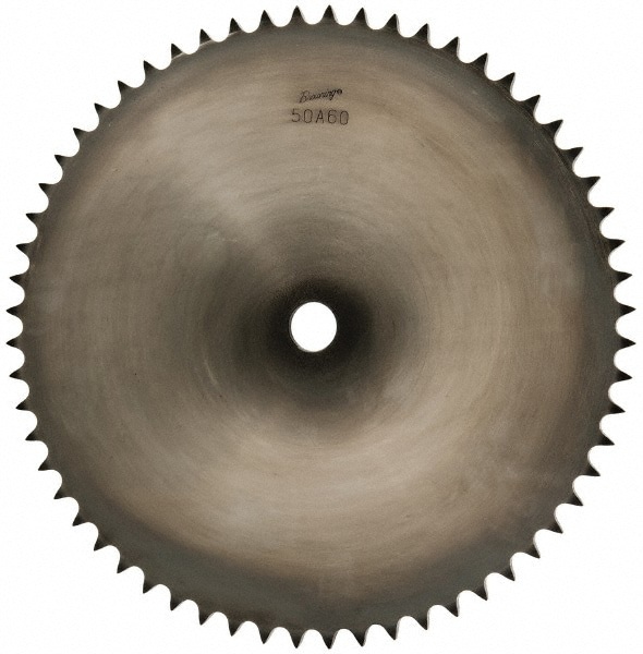 Plate Roller Chain Sprocket: 60 Teeth, 5/8