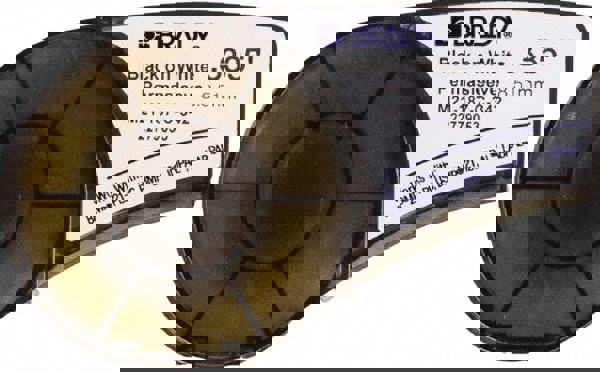 Label Maker Label: White, Heat Shrinkable Polyolefin