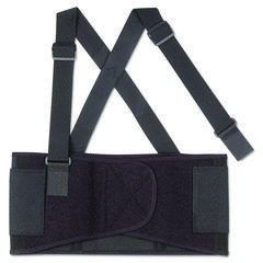 Back Support: Belt with Adjustable Shoulder Straps, Large, 34 to 38