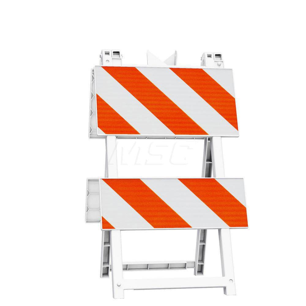 Traffic Barricades; Barricade Height (Inch): 42.6 ; Barricade Width (Inch): 24 ; Reflective: Yes ; Compliance: MASH Compliant; MUTCD