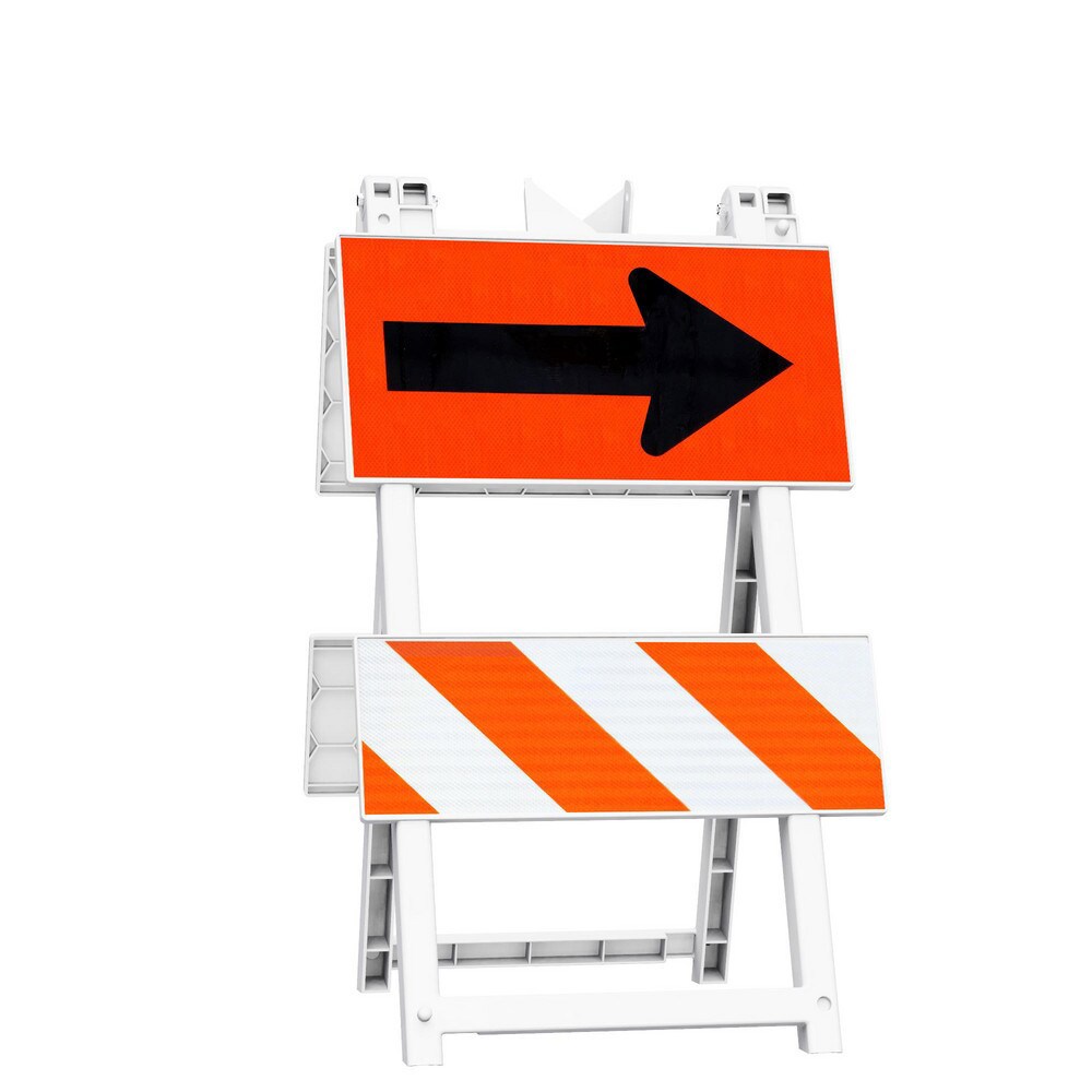 Traffic Barricades; Barricade Height (Inch): 42.6 ; Barricade Width (Inch): 24 ; Reflective: Yes ; Compliance: MASH Compliant; MUTCD