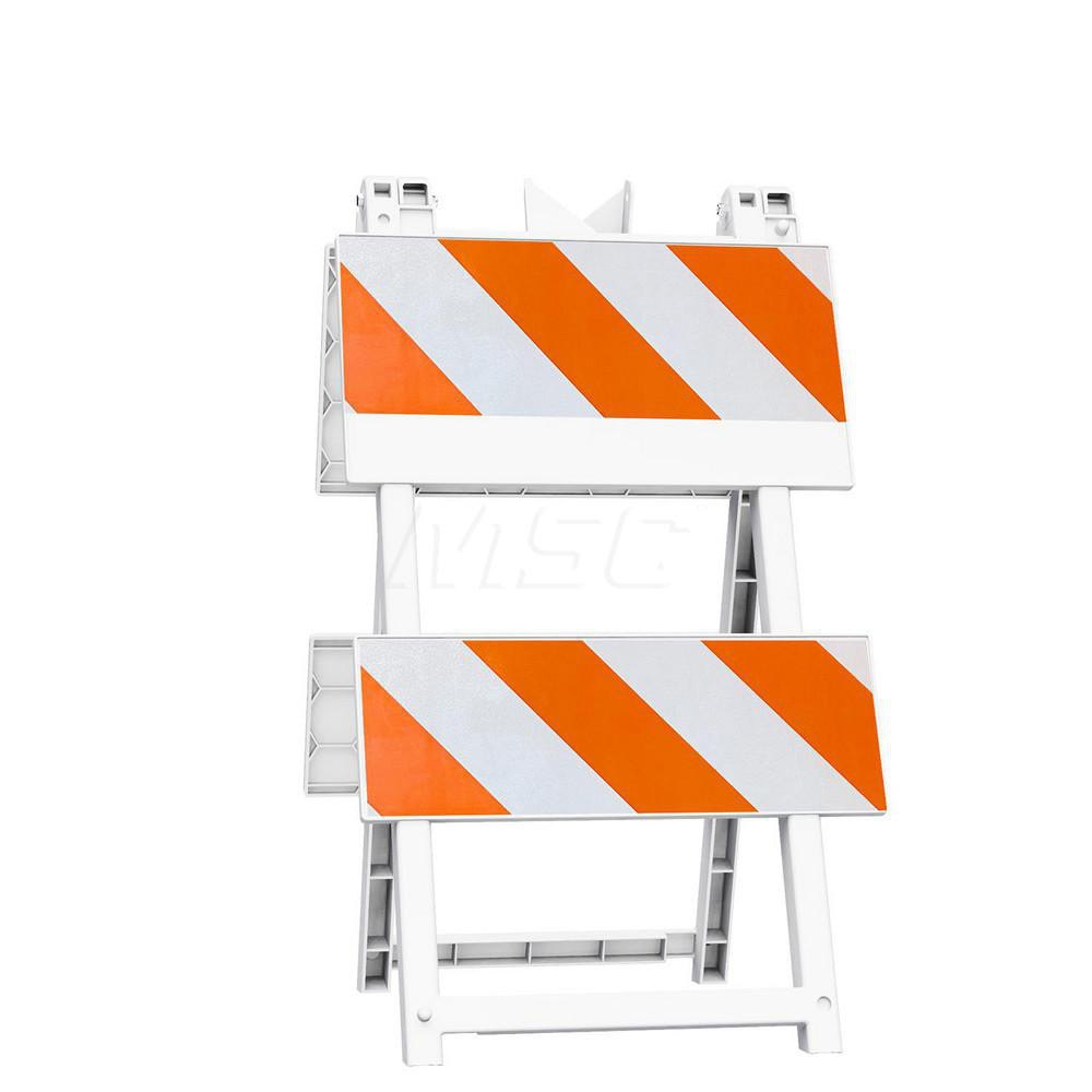 Traffic Barricades; Barricade Height (Inch): 42.6 ; Barricade Width (Inch): 24 ; Reflective: Yes ; Compliance: MASH Compliant; MUTCD