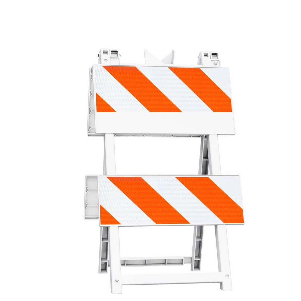 Traffic Barricades; Barricade Height (Inch): 42.6 ; Barricade Width (Inch): 24 ; Reflective: Yes ; Compliance: MASH Compliant; MUTCD