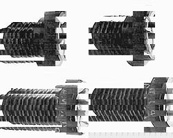 Single Point Tool Bit: 5/8'' Shank Width, 5/8'' Shank Height, C2 Solid Carbide Tipped, RH, GR, Offset End Cutting