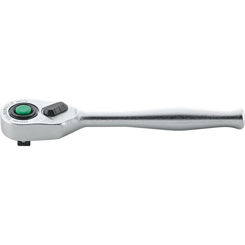 Ratchets; Tool Type: Quick-Release Ratchet; Reversible Ratchet ; Drive Size: 1/4 in ; Head Shape: Pear ; Head Style: Fixed; Reversible ; Material: Alloy Steel; Chrome ; Finish: Chrome-Plated