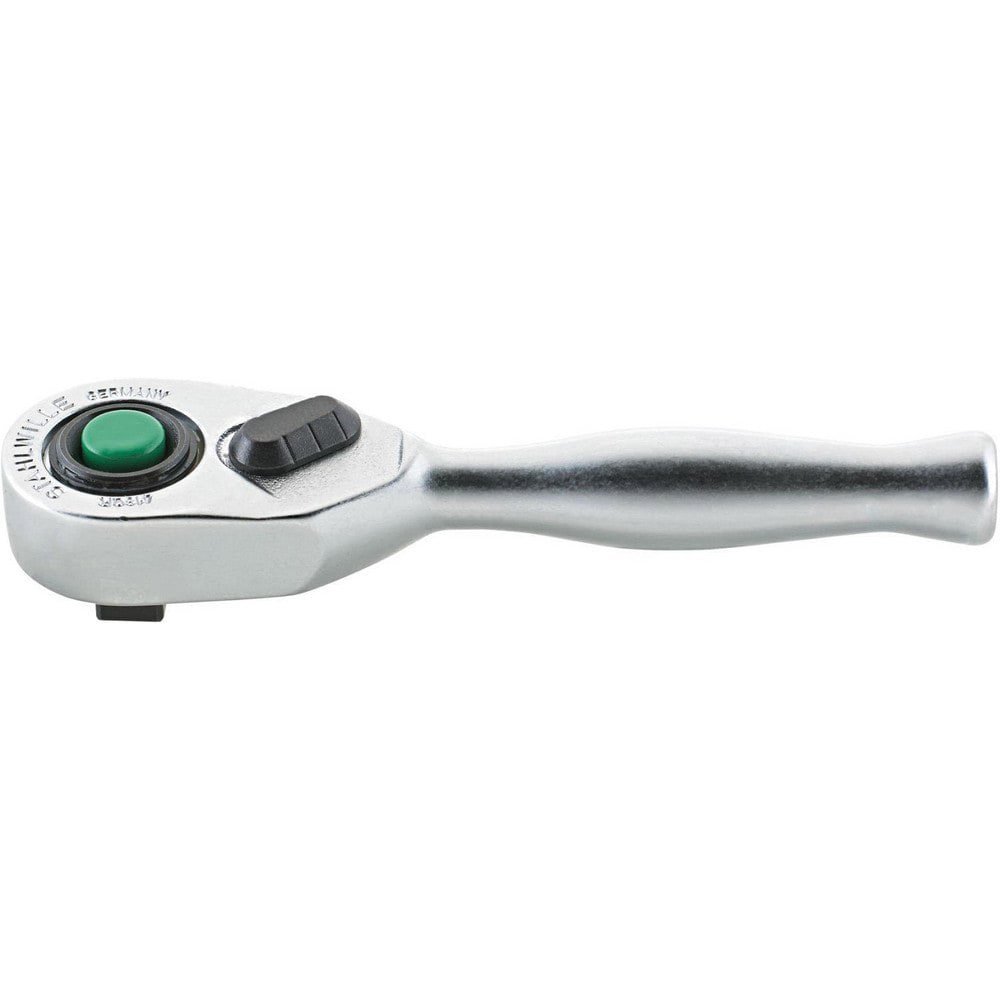 Ratchets; Tool Type: Stubby Ratchet; Quick-Release Ratchet; Reversible Ratchet ; Drive Size: 1/4 in ; Head Shape: Pear ; Head Style: Fixed; Reversible ; Material: Alloy Steel; Chrome ; Finish: Chrome-Plated