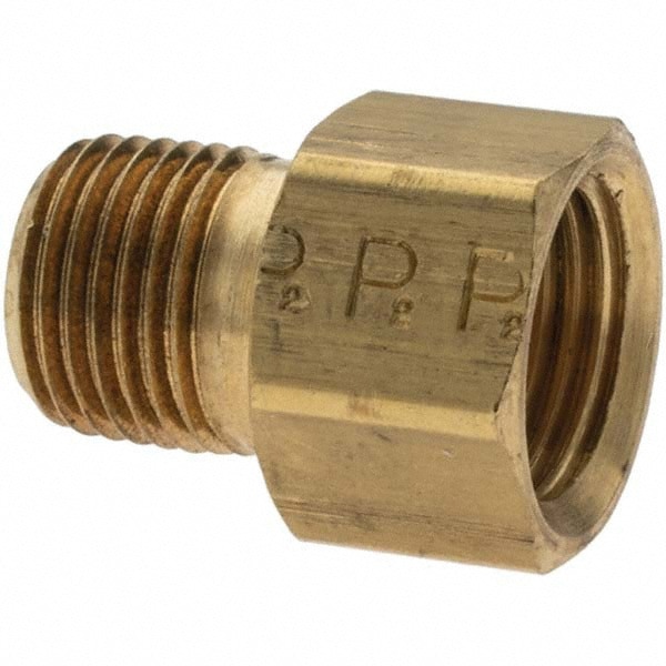 Brass Flared Tube Inverted Male Connector: 1/4