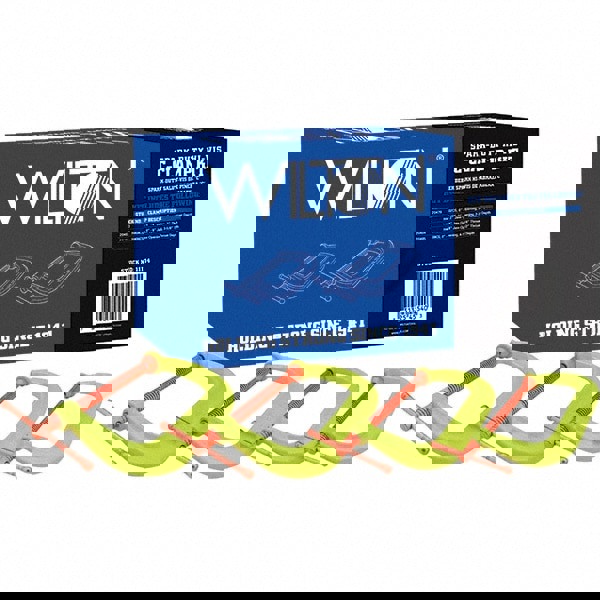 C-Clamp & Cantilever Clamp Sets; Clamp Type: Spark Duty C-Clamp; Type: Kit; Application Strength: Regular-Duty; Number of Pieces: 4; Maximum Opening Capacity: 8 in; Throat Depth Style: Extra Deep Throat; Includes: Set of 4 Clamps; Minimum Opening Capacity