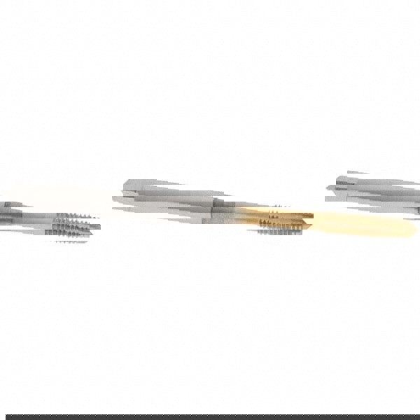 Spiral Point Tap: M3x0.5 Metric, 3 Flutes, Plug Chamfer, HSS-E-PM, TiN Coated