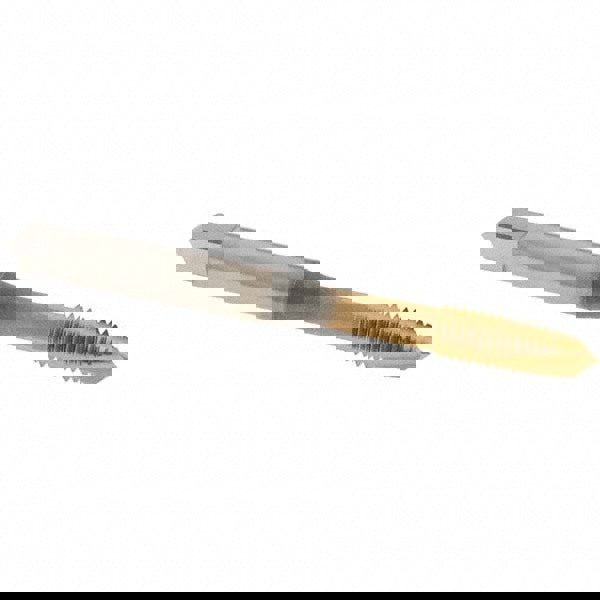 Spiral Point Tap: M6x1 Metric, 3 Flutes, Plug Chamfer, HSS, TiN Coated