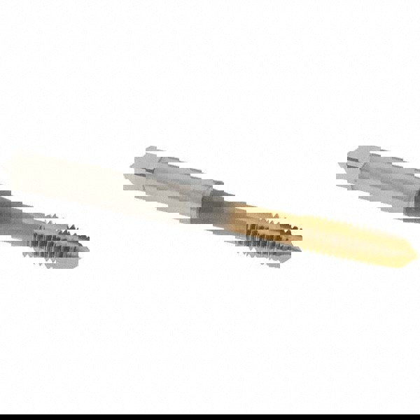 Spiral Point Tap: M6x1 Metric, 3 Flutes, Plug Chamfer, HSS, TiN Coated