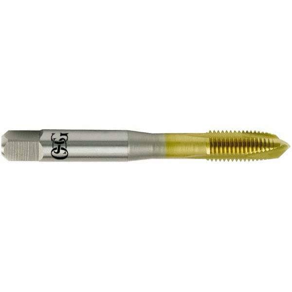 Spiral Point Tap: M12x1.50 Metric Fine, 3 Flutes, Plug, Vanadium High Speed Steel, TiN Coated