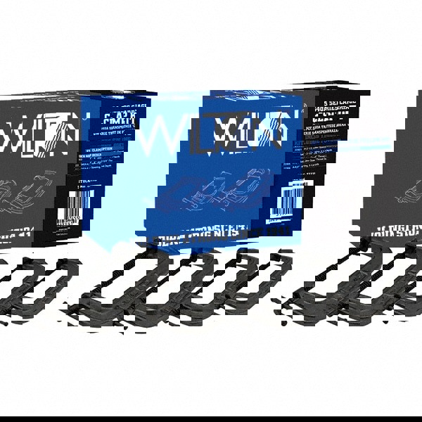 C-Clamp & Cantilever Clamp Sets; Clamp Type: Standard C-Clamp; Type: Kit; Application Strength: Extra Heavy-Duty; Number of Pieces: 4; Maximum Opening Capacity: 8 in; Throat Depth Style: Standard Depth; Includes: Set of 4 Clamps; Clamp Material: Ductile I