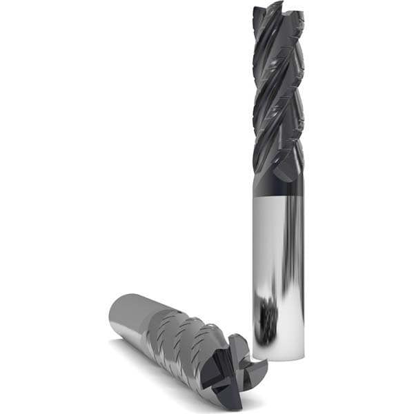 Square End Mill: 5/8'' Dia, 2-1/4'' LOC, 5/8'' Shank Dia, 5'' OAL, 4 Flutes, Solid Carbide