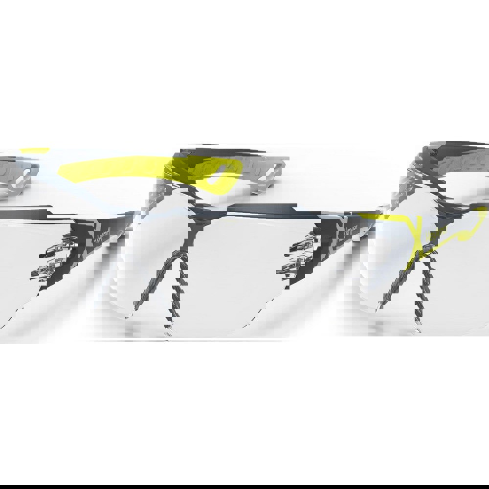 Safety Glasses; Type: Safety Glasses ; Lens Coating: Anti-Fog ; Frame Color: Charcoal; Hi-Vis Yellow ; Lens Color: Clear ; Lens Material: Polycarbonate ; Glasses Style: Wraparound