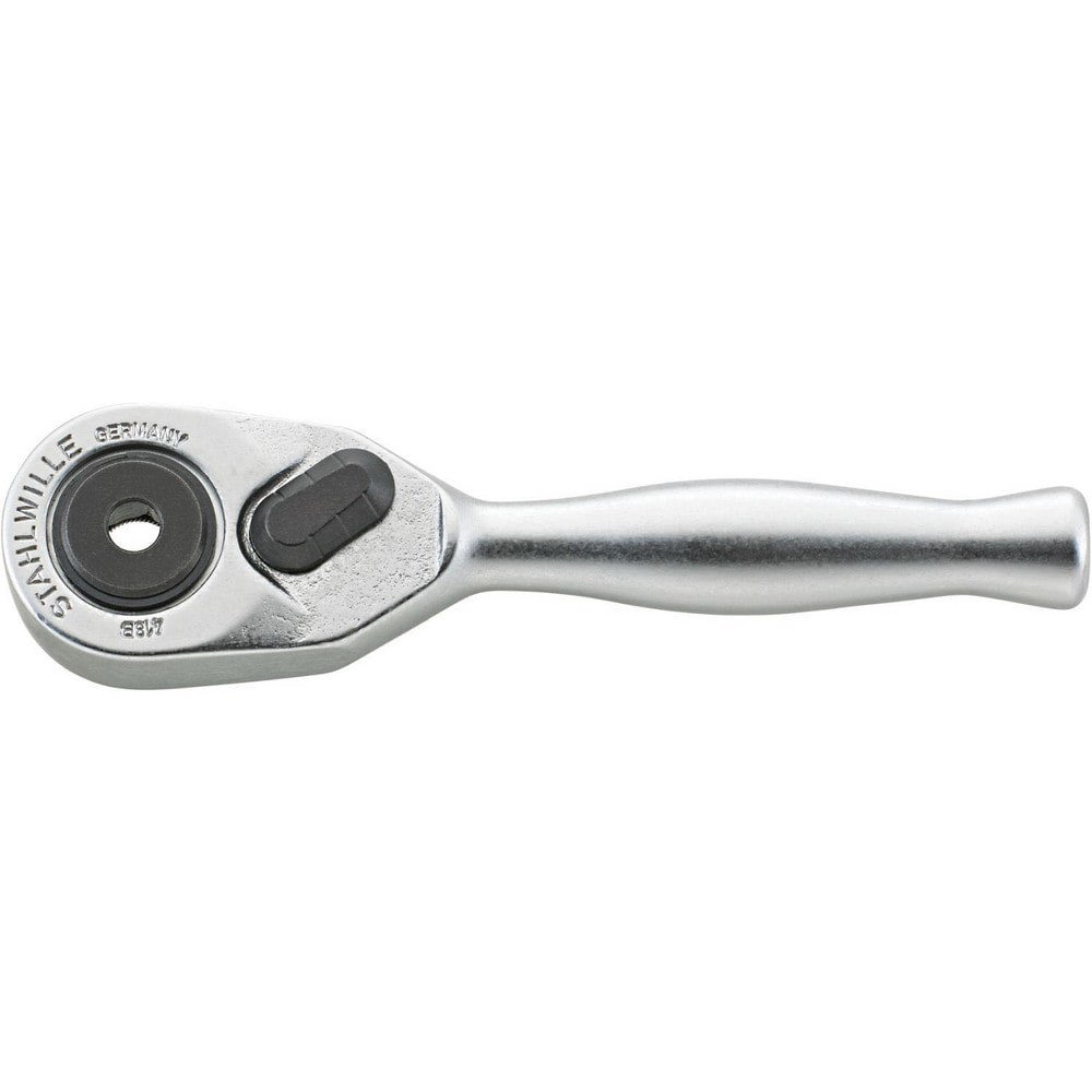 Ratchets; Tool Type: Bit Ratchet; Reversible Ratchet; Stubby Ratchet ; Drive Size: 1/4 in ; Head Shape: Pear ; Head Style: Fixed; Reversible ; Material: Alloy Steel; Chrome ; Finish: Chrome-Plated