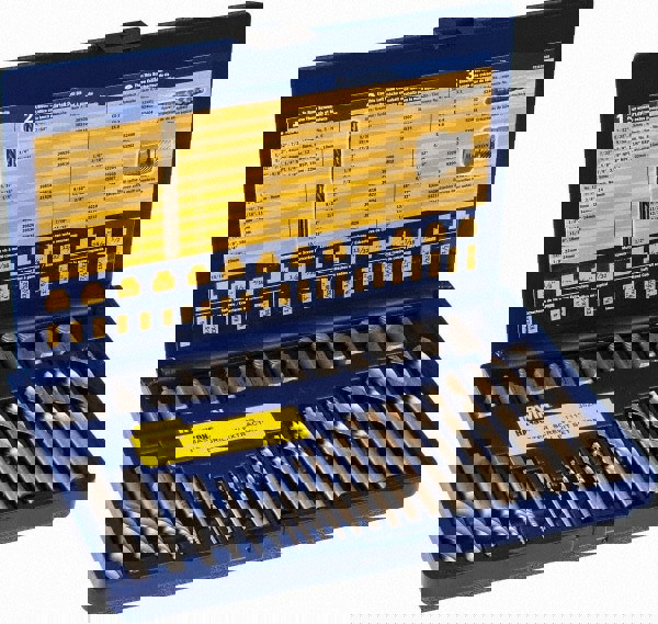 Spiral Flute Screw Extractor & Drill: 35 Pc