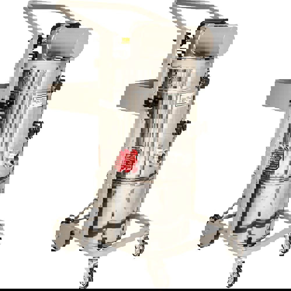 Pneumatic Cleaner: Air, HEPA Filter, 6.6 gal Capacity