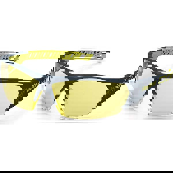 Safety Glass: Anti-Fog & Scratch-Resistant, Polycarbonate, Amber Lenses, Frameless, UV Protection