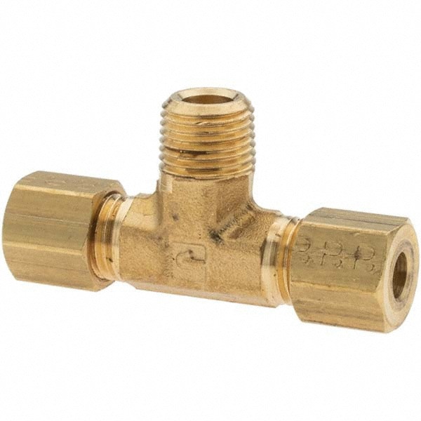 Compression Tube Male Branch Tee: 1/8-27