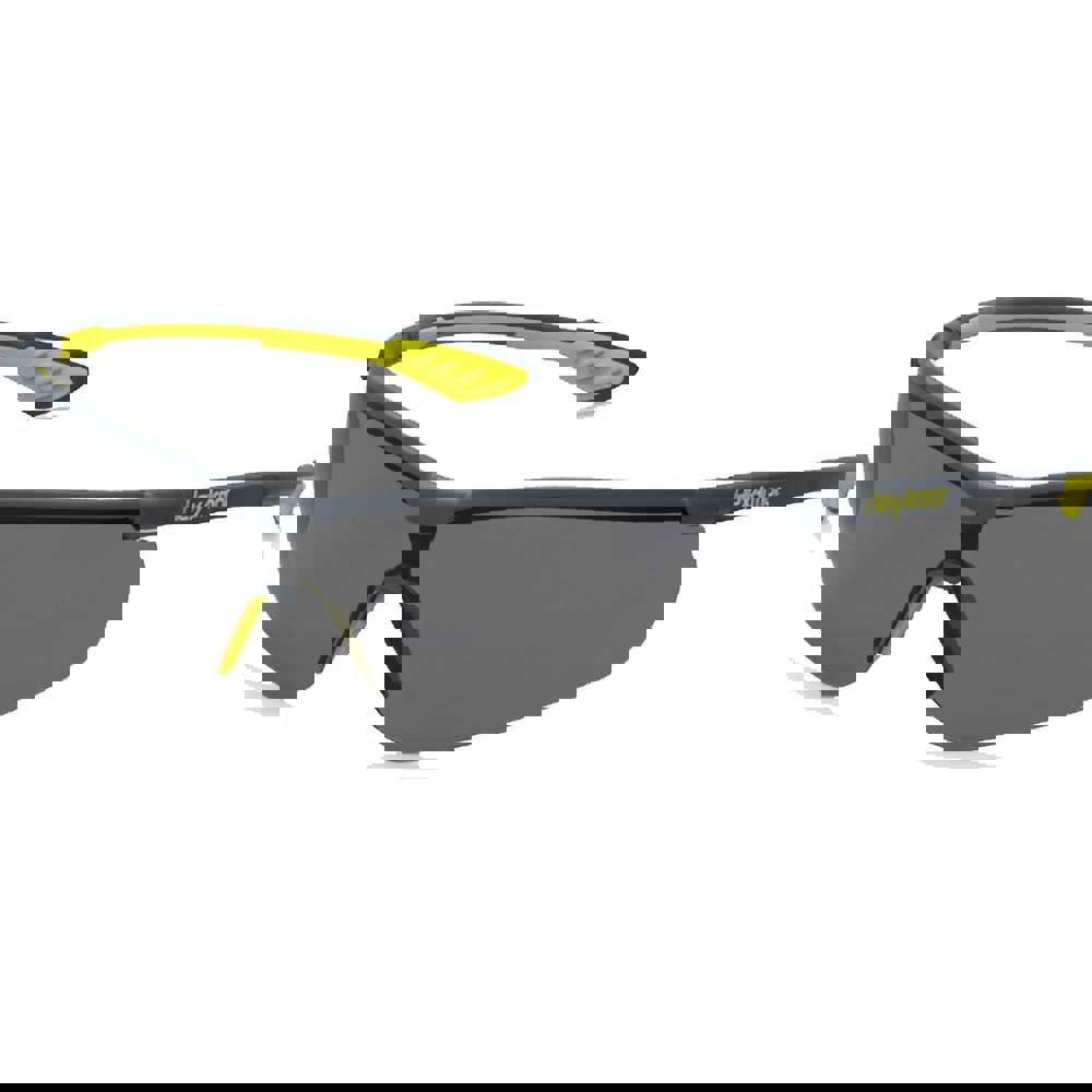 Safety Glasses: Anti-Fog, Polycarbonate, Gray Lenses, Frameless