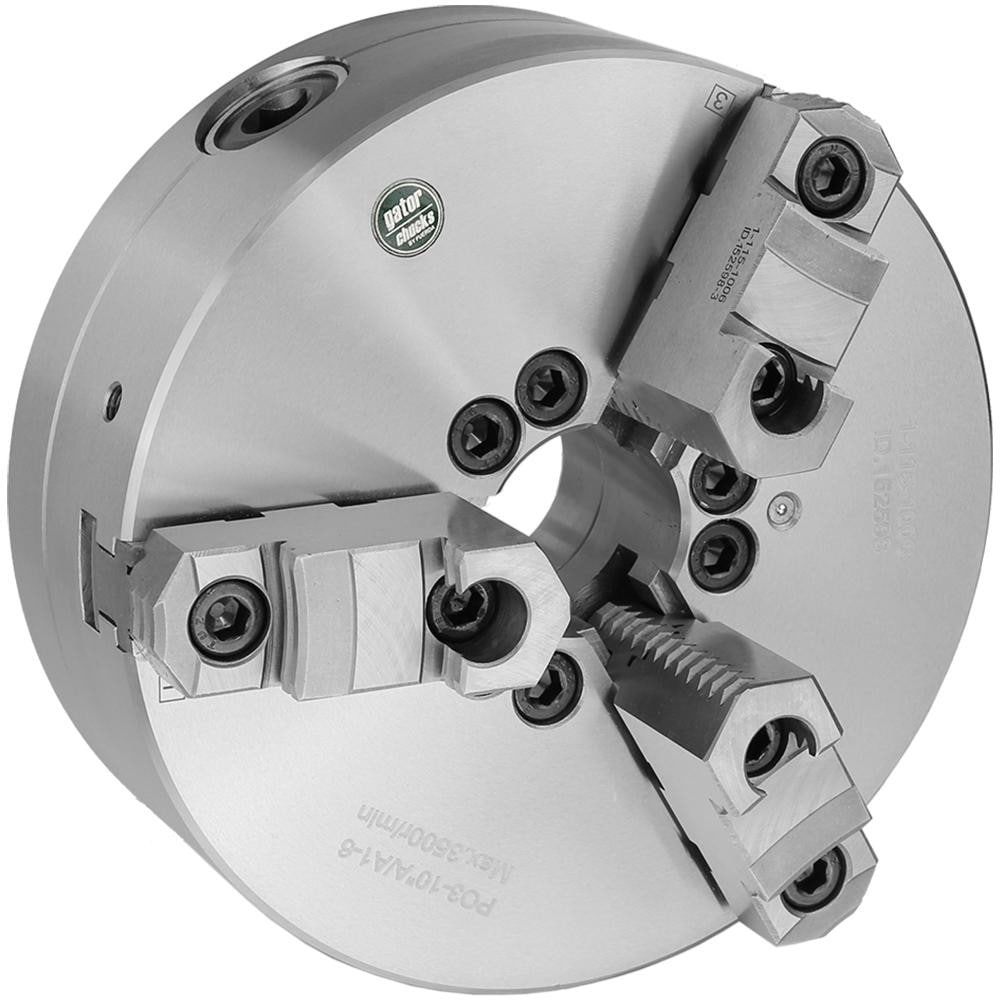 Manual Lathe Chuck: 3 Jaws, 8