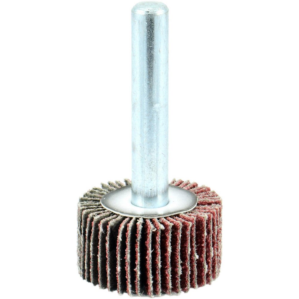 Mounted Flap Wheels; Mount Type: Shank ; Outside Diameter (Decimal Inch): 1 ; Face Width (Inch): 1/2 ; Abrasive Type: Coated ; Abrasive Material: Aluminum Oxide ; Grade: Coarse