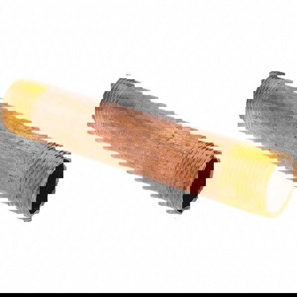 Brass Pipe Nipple: Threaded on Both Ends, 5-1/2