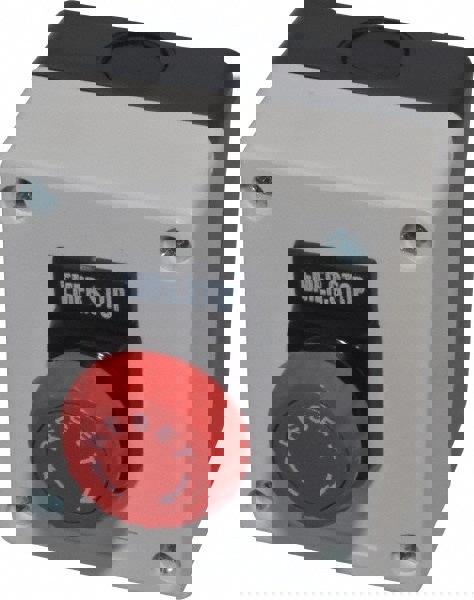 Push-Button Control Station: Turn to Release, NO/NC, Emergency Stop