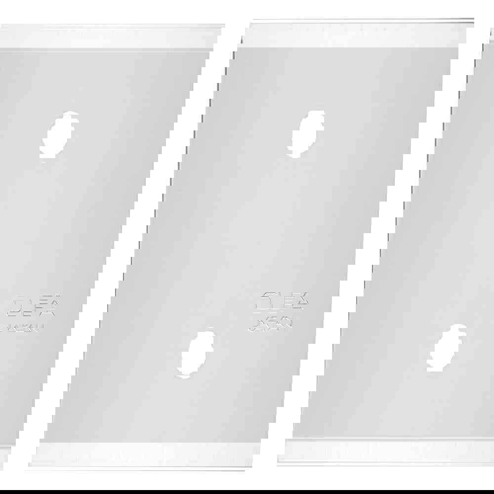 Scraper Replacement Blades; Product Type: Straight ; Flexibility: Stiff ; Blade Material: Carbon Steel ; Number Of Edges: 2 ; Blade Length: 2in ; Blade Width: 1.69in