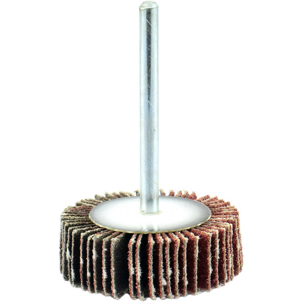 Mounted Flap Wheels; Mount Type: Shank ; Outside Diameter (Decimal Inch): 1-3/16 ; Face Width (Inch): 3/16 ; Abrasive Type: Coated ; Abrasive Material: Aluminum Oxide ; Grade: Medium