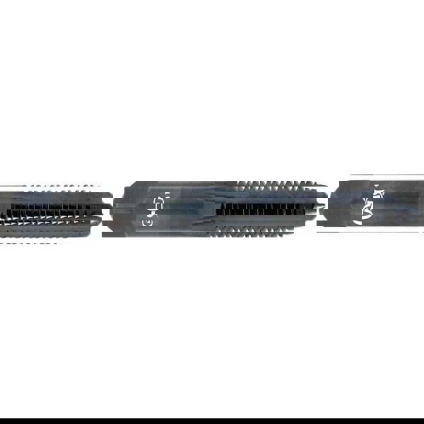 Straight Flute Tap: 1/4-20 UNC, 4 Flute, Taper Chamfer, 3B Class of Fit, High-Speed Steel, Oxide Finish