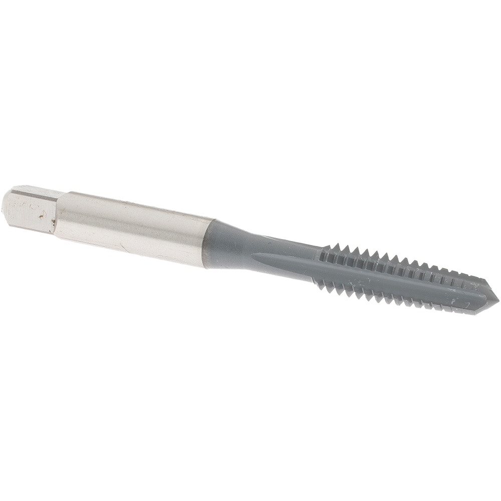 Straight Flute Tap: 1/4-20 UNC, 4 Flute, Taper Chamfer, High-Speed Steel