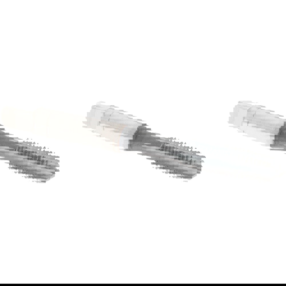 Straight Flute Tap: 1/4-28 UNF, 4 Flute, Taper Chamfer, 3B Class of Fit, High-Speed Steel, TiCN Finish