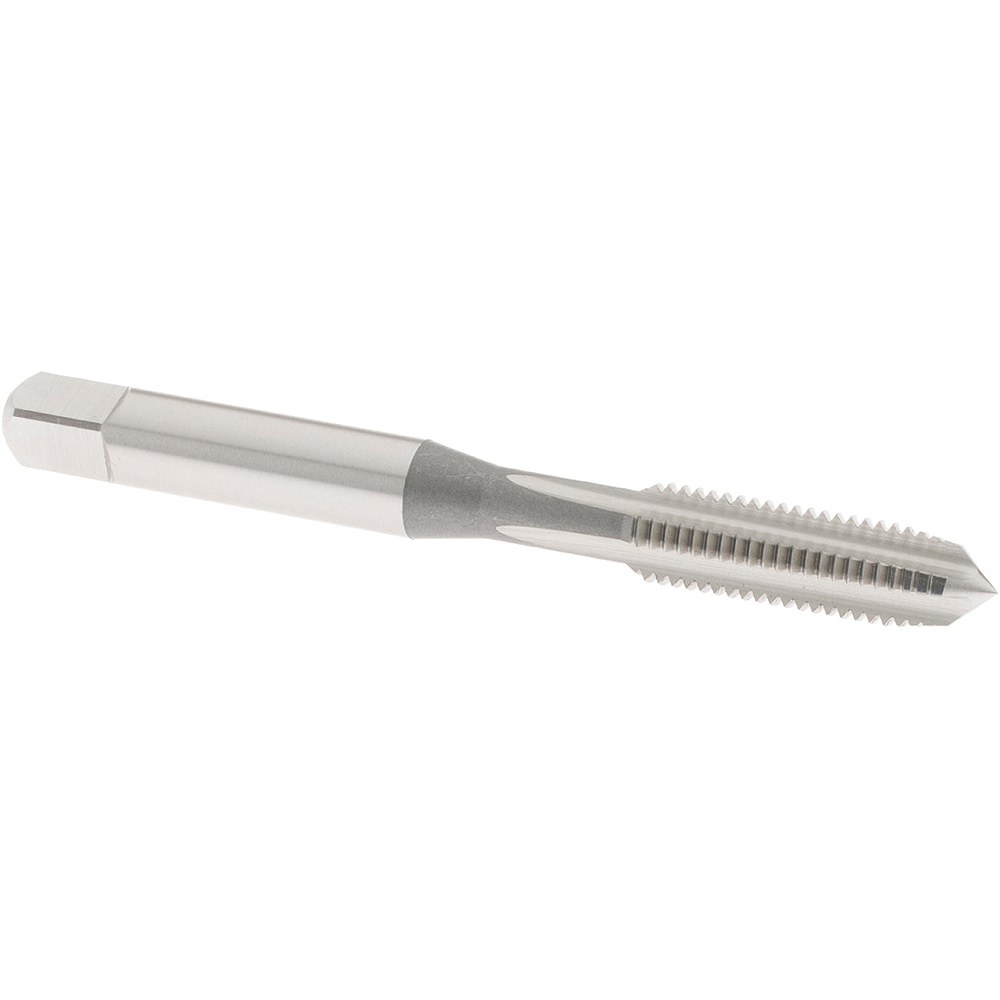 Straight Flute Tap: 1/4-28 UNF, 4 Flute, Plug Chamfer, 3B Class of Fit, High-Speed Steel, Bright/Uncoated Finish