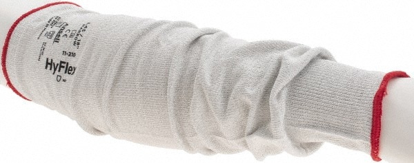 Cut & Puncture-Resistant Sleeves: Size Universal, White, ANSI Cut A2