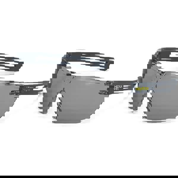 Safety Glass: Anti-Fog & Scratch-Resistant, Polycarbonate, Gray Lenses, Frameless, UV Protection