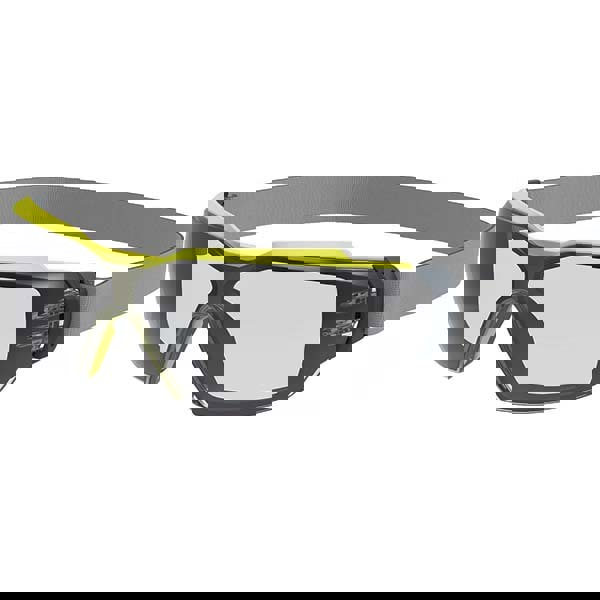 Safety Glasses: Anti-Fog & Scratch-Resistant, Polycarbonate, Gray Lenses, Frameless