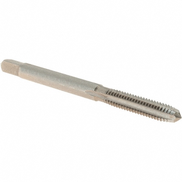 Straight Flute Tap: #8-32 UNC, 4 Flute,