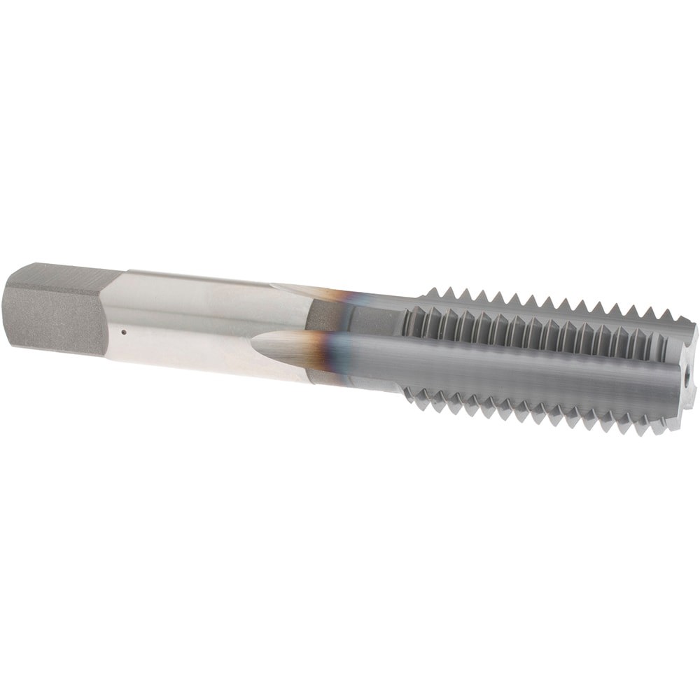 Straight Flute Tap: 3/4-10 UNC, 4 Flutes, Bottoming, High Speed Steel, TiCN Coated