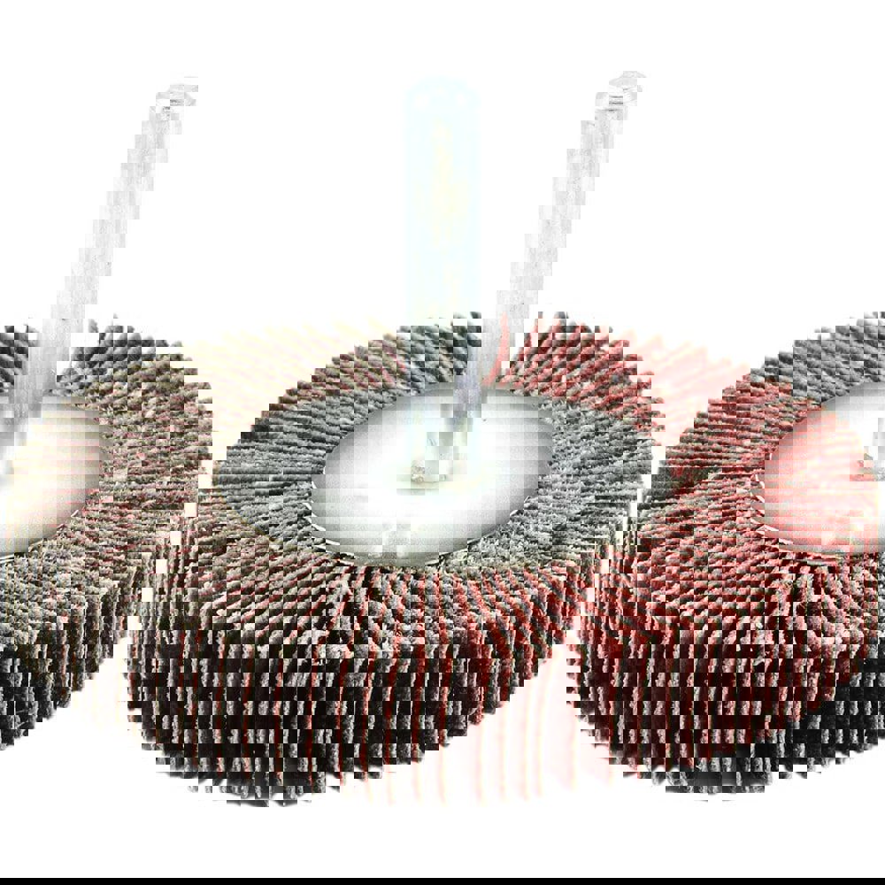 Mounted Flap Wheels; Mount Type: Shank ; Outside Diameter (Decimal Inch): 2 ; Face Width (Inch): 1/2 ; Abrasive Type: Coated ; Abrasive Material: Aluminum Oxide ; Grade: Coarse