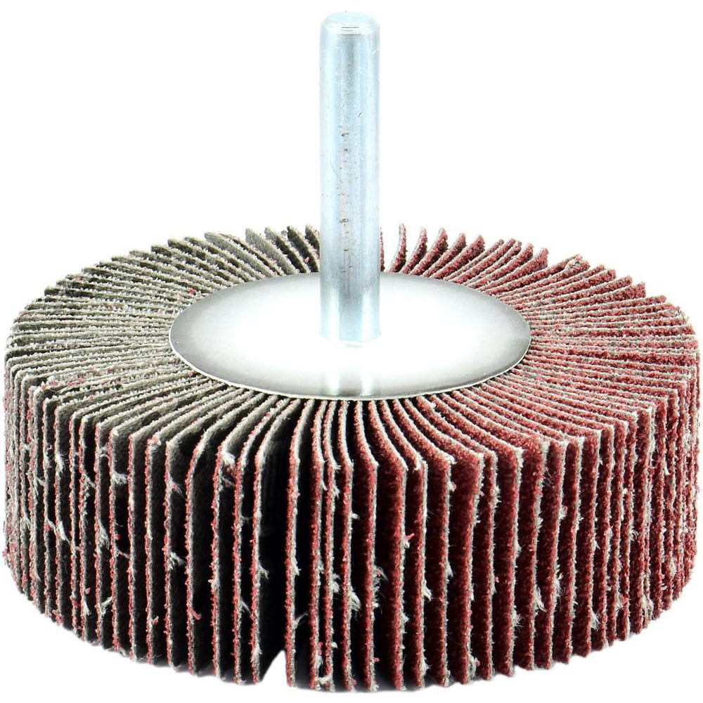 Mounted Flap Wheels; Mount Type: Shank ; Outside Diameter (Decimal Inch): 2 ; Face Width (Inch): 3/4 ; Abrasive Type: Coated ; Abrasive Material: Aluminum Oxide ; Grade: Fine