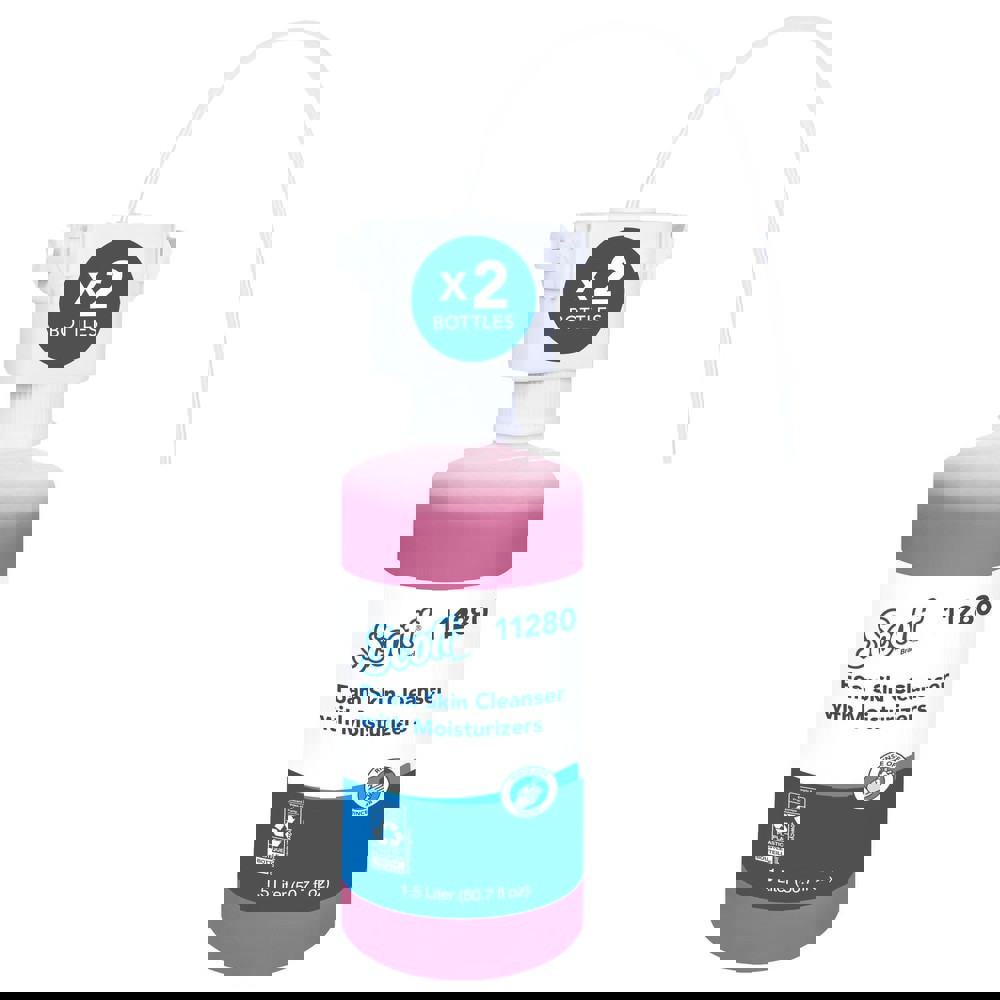 Foam Hand Soap with Moisturizers, 1.5 L Pink, Floral Scent Under-Counter Hand Soap Refills for Kimberly-Clark Professional Automatic Counter-Mount Dispensers