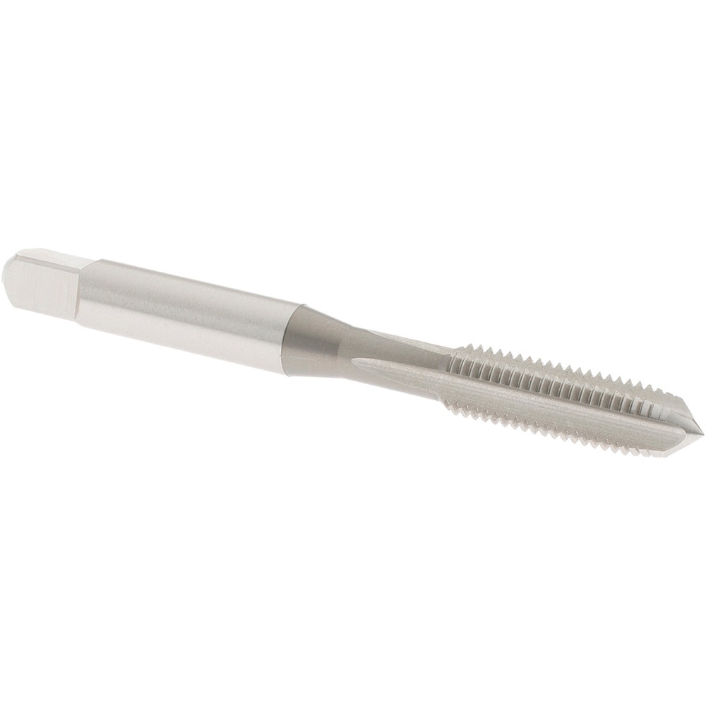Straight Flute Tap: 1/4-28 UNF, 4 Flute, Plug Chamfer, 2B Class of Fit, High-Speed Steel, Bright/Uncoated Finish