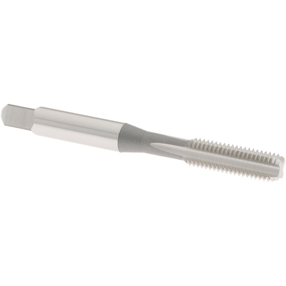 Straight Flute Tap: 1/4-28 UNF, 4 Flute, Bottoming Chamfer, 2B Class of Fit, High-Speed Steel, Bright/Uncoated Finish