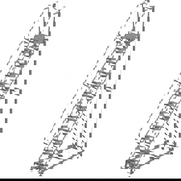 Steel Rolling Ladder: 11 Step