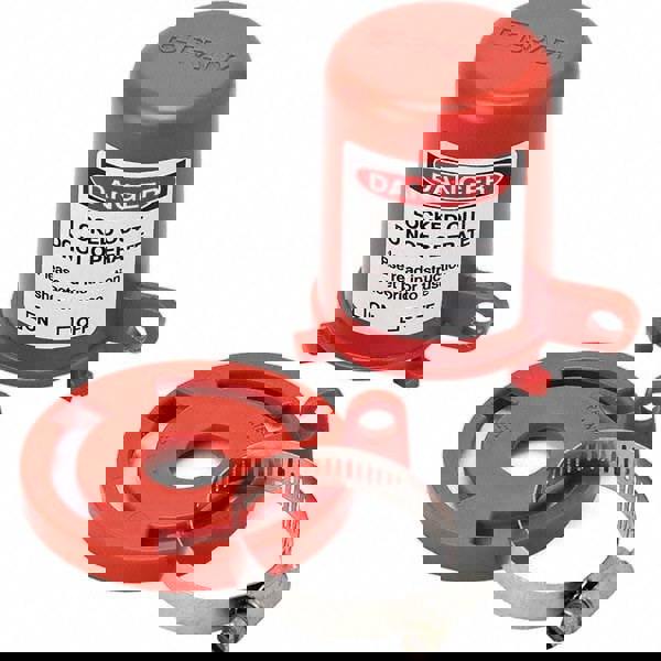 Pneumatic Lockout: 1 Padlocks Max, 0.37